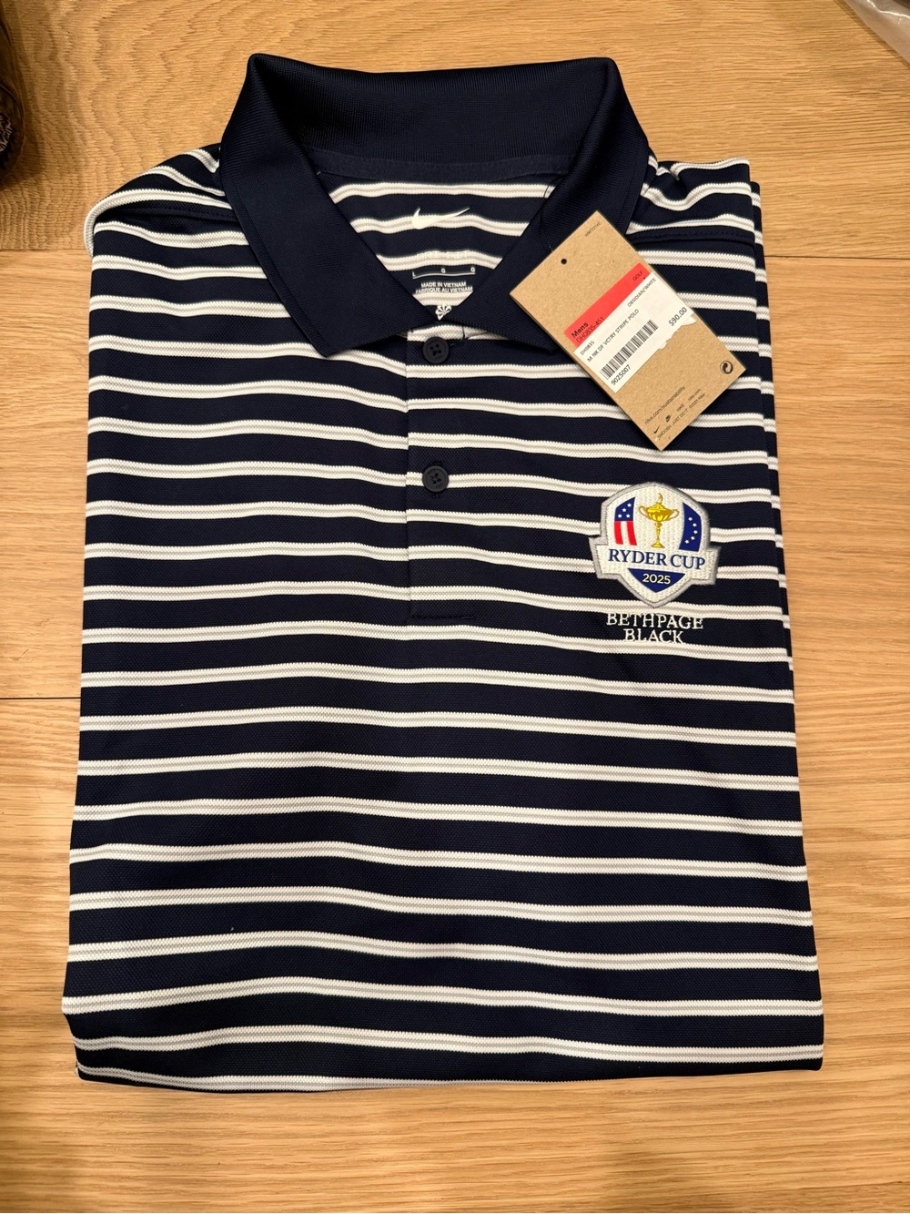 Mens sz large Ryder Cup golf shirt